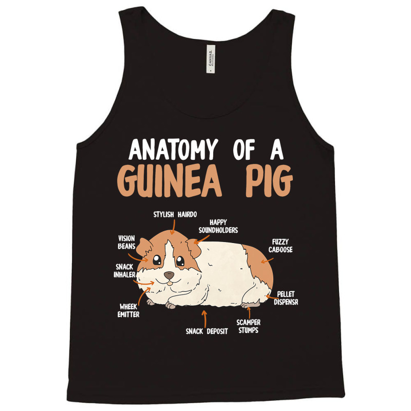 Anatomy Of A Guinea Pig Rodent Guinea Pig Tank Top | Artistshot