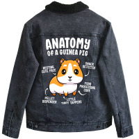 Anatomy Of A Guinea Pig Shirts For Women Kids Furr Unisex Sherpa-lined Denim Jacket | Artistshot