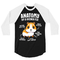 Anatomy Of A Guinea Pig Shirts For Women Kids Furr 3/4 Sleeve Shirt | Artistshot