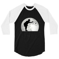 Boccia Moon Bocce Ball Boulespeler Boules 3/4 Sleeve Shirt | Artistshot