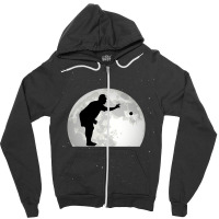 Boccia Moon Bocce Ball Boulespeler Boules Zipper Hoodie | Artistshot