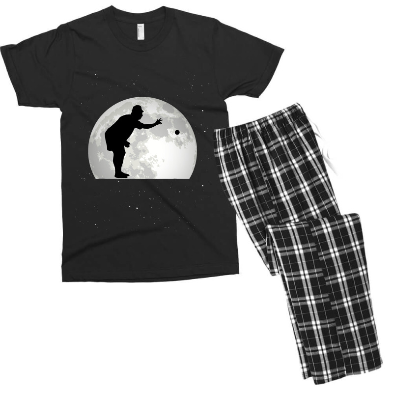 Boccia Moon Bocce Ball Boulespeler Boules Men's T-shirt Pajama Set | Artistshot