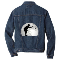 Boccia Moon Bocce Ball Boulespeler Boules Men Denim Jacket | Artistshot