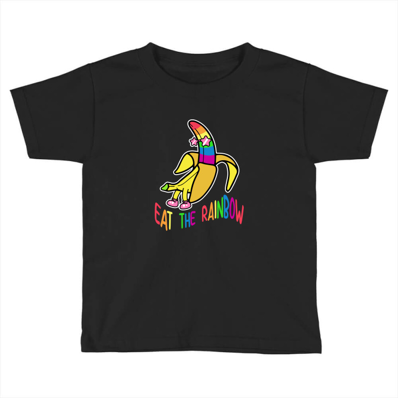 Eat The Rainbow Banana Toddler T-shirt by NQ Artist | Artistshot