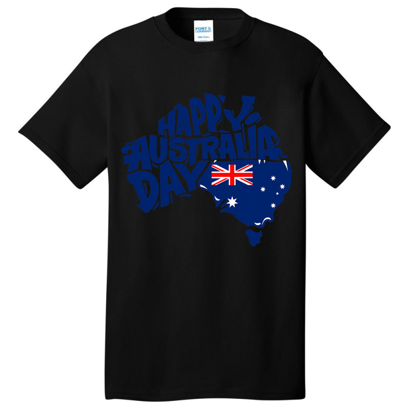 Australia Day Australia Map Proud Aussie Roo Kanga Basic T-shirt by DEBORAHBOURSSIQUOT | Artistshot