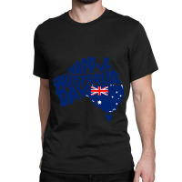 Australia Day Australia Map Proud Aussie Roo Kanga Classic T-shirt | Artistshot