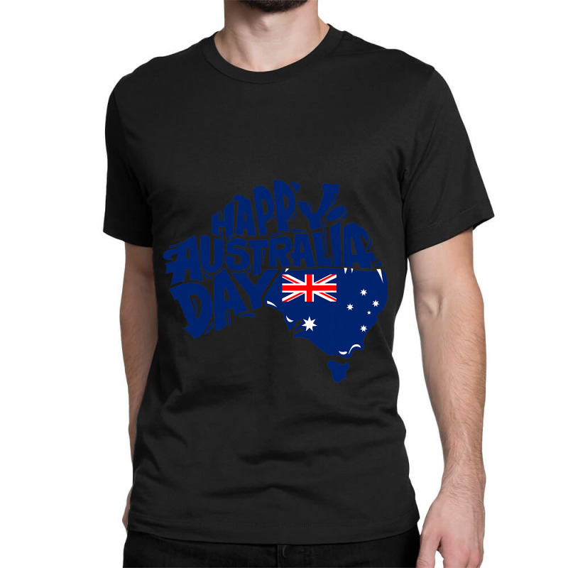 Australia Day Australia Map Proud Aussie Roo Kanga Classic T-shirt by DEBORAHBOURSSIQUOT | Artistshot