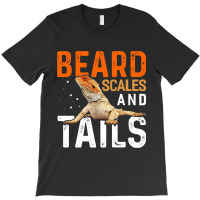 Beard Scales And Tails Shirt Lizard Funny Bearded  T-shirt | Artistshot