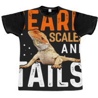 Beard Scales And Tails Shirt Lizard Funny Bearded  Graphic T-shirt | Artistshot