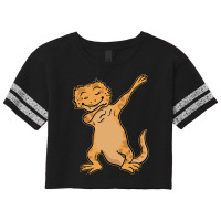 Bearded Dragon Agamid Lizard Dabbing Dance Scorecard Crop Tee | Artistshot