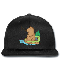 Caviidae Guinea Pig Loves Fishing Printed Hat | Artistshot