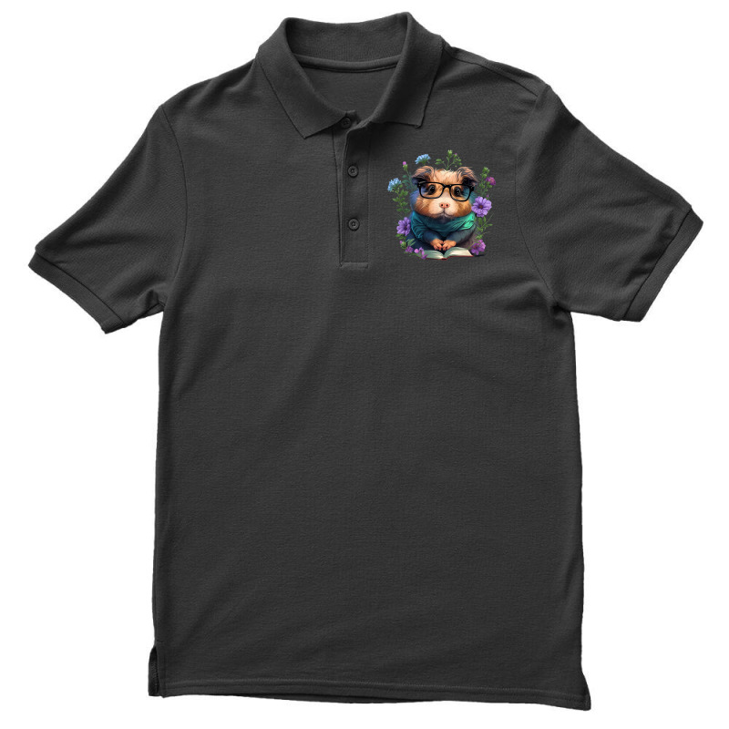 All The Cool Kids Are Reading Guinea Pig Men's Polo Shirt | Artistshot