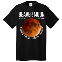 Beaver Moon The Longest Partial Lunar Eclipse Basic T-shirt | Artistshot