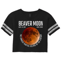 Beaver Moon The Longest Partial Lunar Eclipse Scorecard Crop Tee | Artistshot