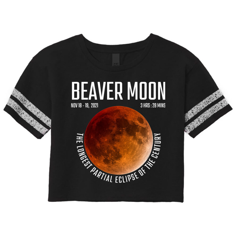 Beaver Moon The Longest Partial Lunar Eclipse Scorecard Crop Tee by NariahPringle | Artistshot