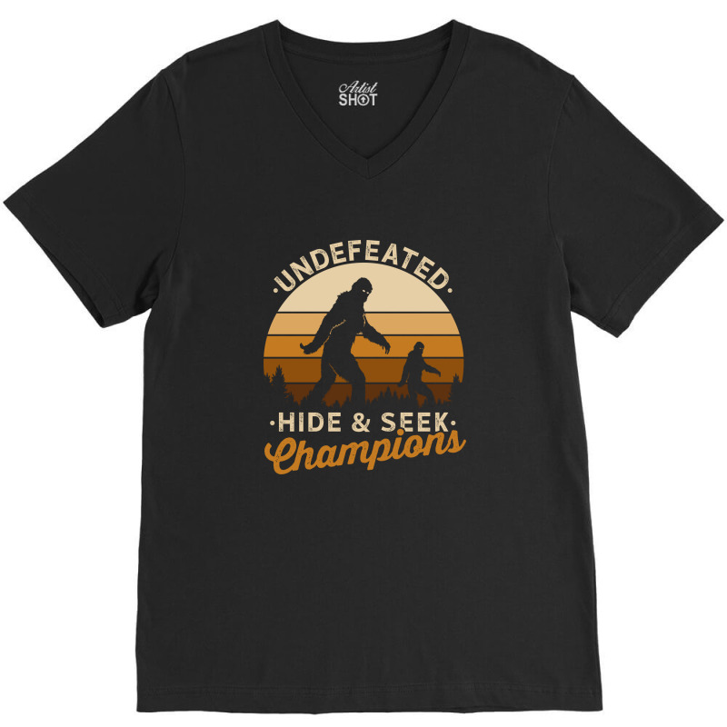 Hide And Seek Champion Undefeated 3 V-neck Tee | Artistshot