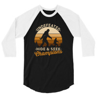 Hide And Seek Champion Undefeated 3 3/4 Sleeve Shirt | Artistshot