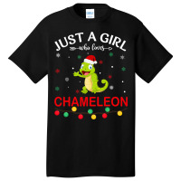 Chameleon Lovers Xmas Pajama Funny Ugly Christmas  Basic T-shirt | Artistshot