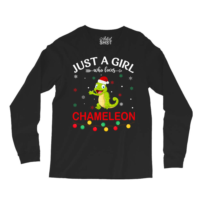 Chameleon Lovers Xmas Pajama Funny Ugly Christmas  Long Sleeve Shirts | Artistshot