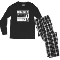 Real Men Marry Nurses Men's Long Sleeve Pajama Set | Artistshot