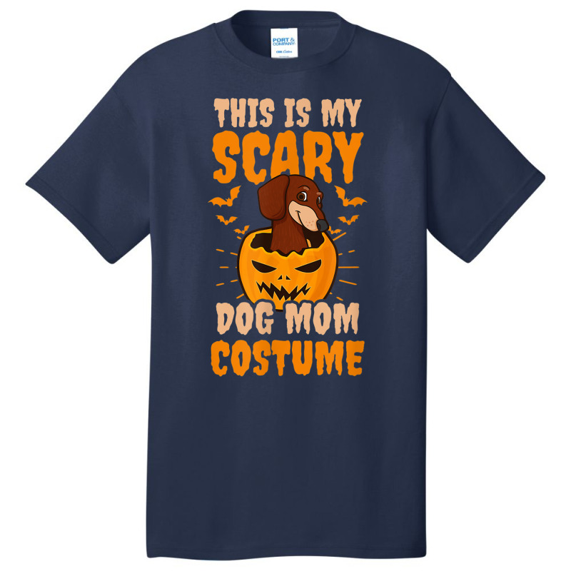 Scary Dog Costume Design Halloween Dog Basic T-shirt | Artistshot