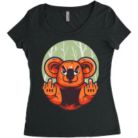 Angry Koala Bear Funny Statement Marsupial Koala Women's Triblend Scoop T-shirt | Artistshot