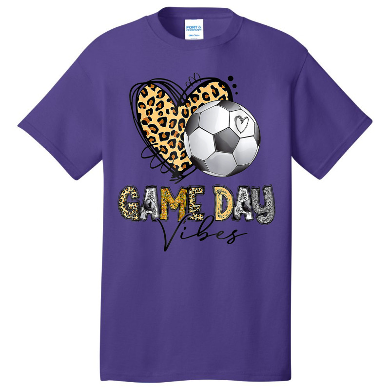 Soccer Game Day Vibes Soccer Mom Game Day Season Basic T-shirt by Artist-Shannon | Artistshot