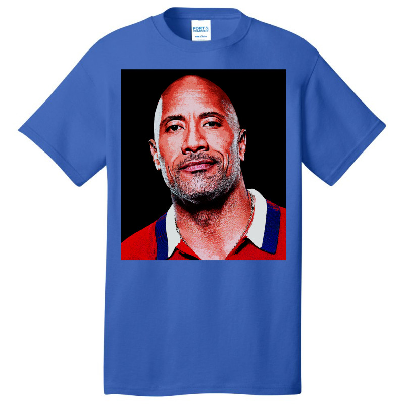 Dwayne Picture Johnson Art Basic T-shirt by Artists-Zoe | Artistshot