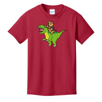 Yorkshire Terrier T  Shirt Yorkshire Terrier Riding T  Rex Dinosaur T Basic Youth T-shirt | Artistshot