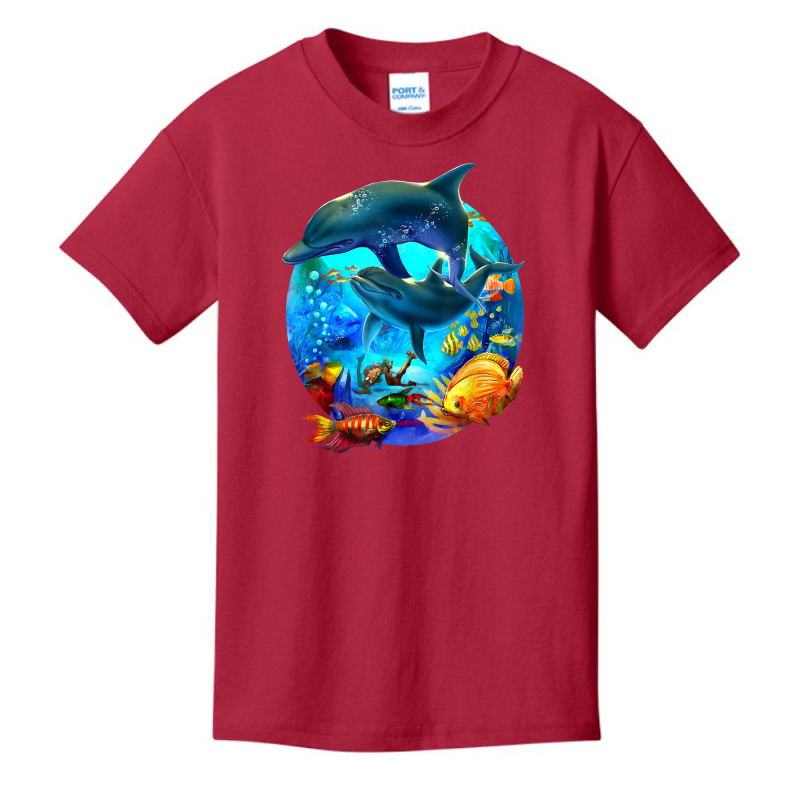 Dolphin Sea Life Save The Ocean Marine Biology Aquarium T Shirt Basic Youth T-shirt | Artistshot