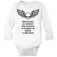 Let None Survive Wargaming Meme Long Sleeve Baby Bodysuit | Artistshot