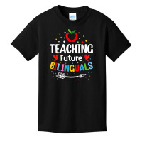 Teaching Future Bilinguals   Spanish Teachers Back To School T Shirt Basic Youth T-shirt | Artistshot