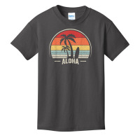 Vintage Retro Aloha Hawaii Hawaiian Island Palm Beach Surf T Shirt Basic Youth T-shirt | Artistshot