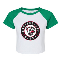 The-basingstoke-bison Raglan Crop Top | Artistshot