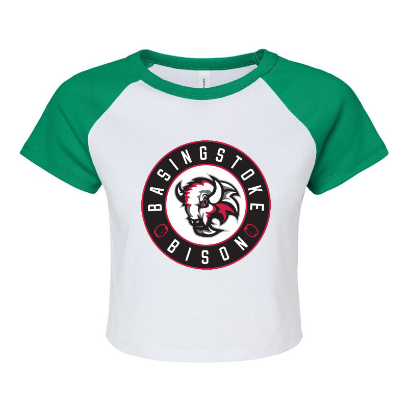 The-basingstoke-bison Raglan Crop Top by Fatiha Zakiya | Artistshot