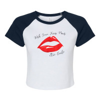 Ma Chérie Paris I Love Paris Eiffel Tower France T Shirt Raglan Crop Top | Artistshot