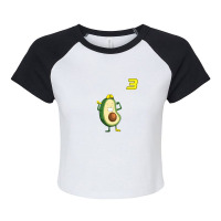 Daniel Avocado (ricciardo) Number Raglan Crop Top | Artistshot