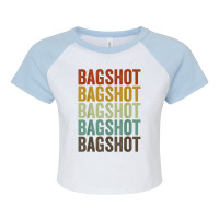 Bagshot City Retro T Shirt Raglan Crop Top | Artistshot