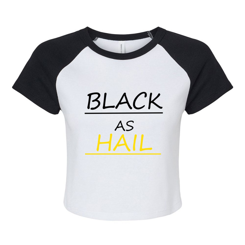 Black As Hail Michigan Raglan Crop Top by APRILHOLLARS | Artistshot