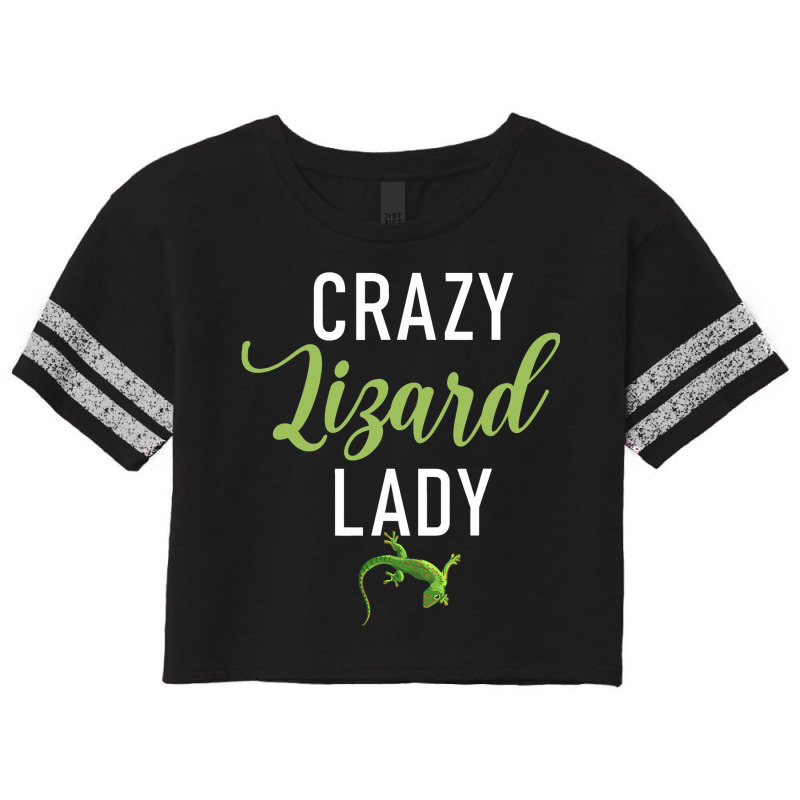 Bearded Dragon Crazy Lizard Lady Reptile Keeper An Scorecard Crop Tee by NeirlLowry | Artistshot