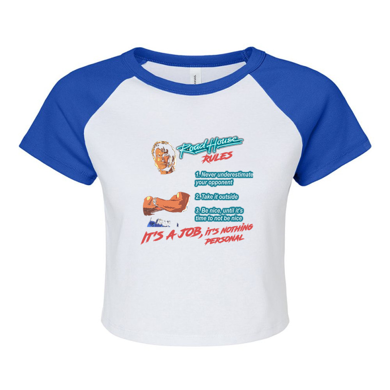 Roadhouse Rules Raglan Crop Top by KristyReneSeaton | Artistshot