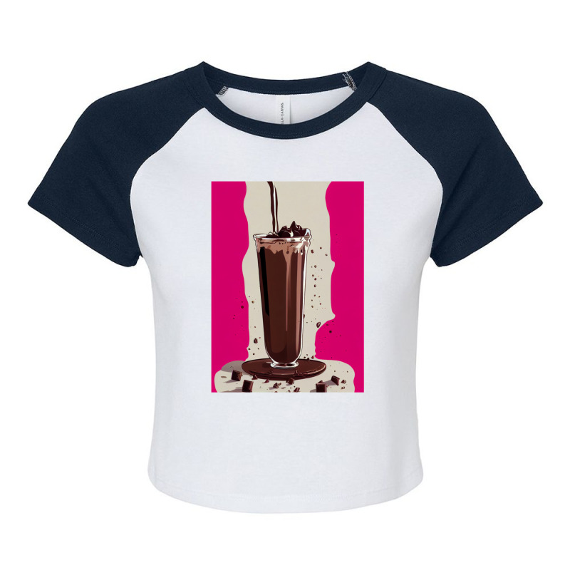 Chocolate Milkshake 1 Raglan Crop Top by ByronGFaulkner | Artistshot