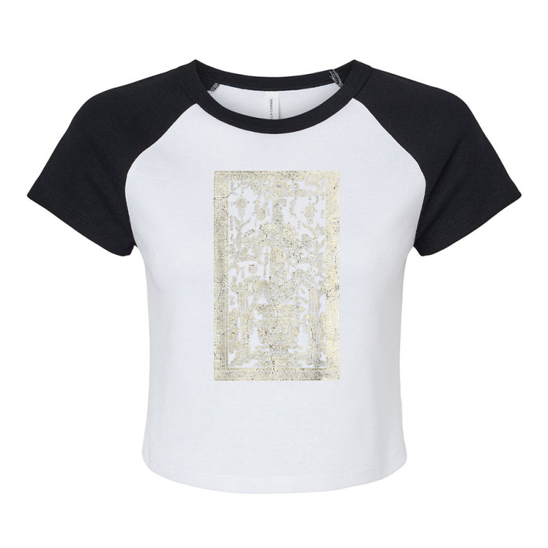 King Pakal's Spaceship, Mayan Time Traveler Ancient Carving Raglan Crop Top by MindyLeeLucas | Artistshot