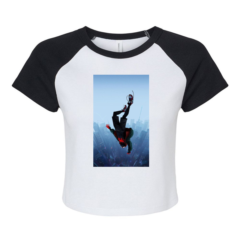 Miles Morales Jump Raglan Crop Top by Ruthuhgf | Artistshot