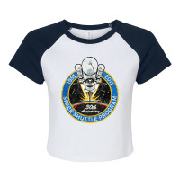 Vintage Insignia Space Shuttle Program 30th Anniversary Raglan Crop Top | Artistshot