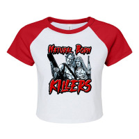 Natural Born Killers Raglan Crop Top | Artistshot