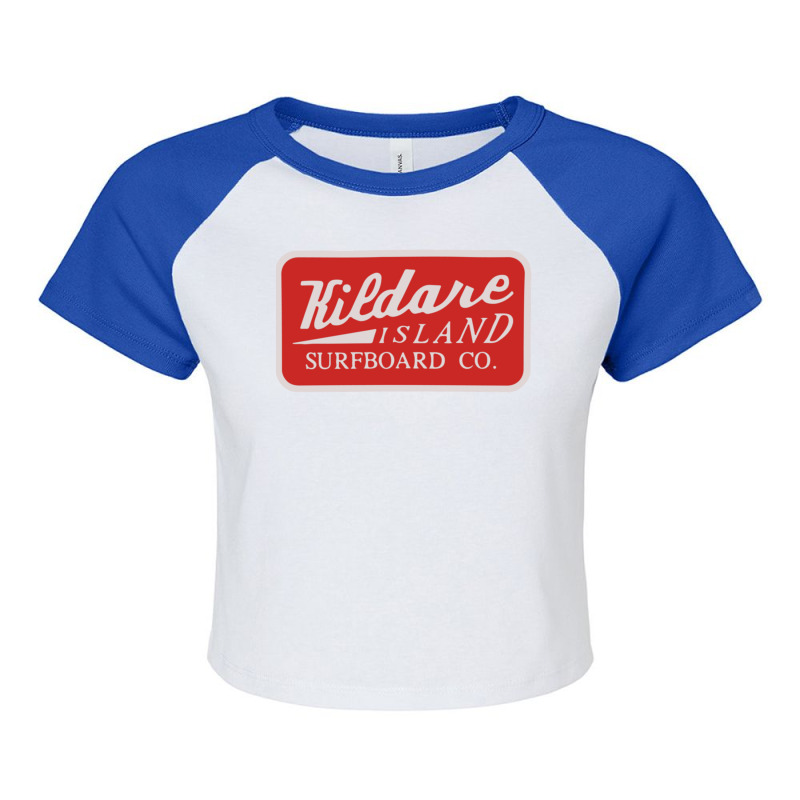 Kildare Island Surf Classic Raglan Crop Top by josephzindel | Artistshot