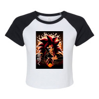 Super Saiyan 4-fdftd Raglan Crop Top | Artistshot