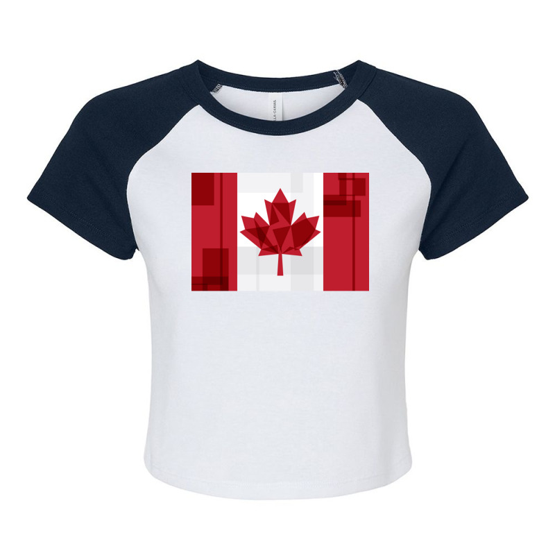 O Canada Flag Raglan Crop Top by ekukaevelsy | Artistshot