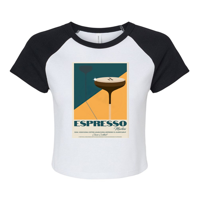 The Espresso Martini Raglan Crop Top by ALLENSTEPHENS | Artistshot